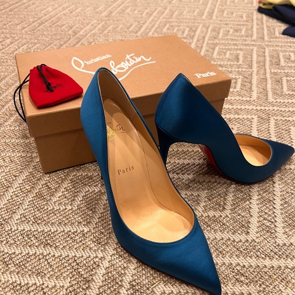Christian Louboutin Shoes - Christian Louboutin Teal Heels